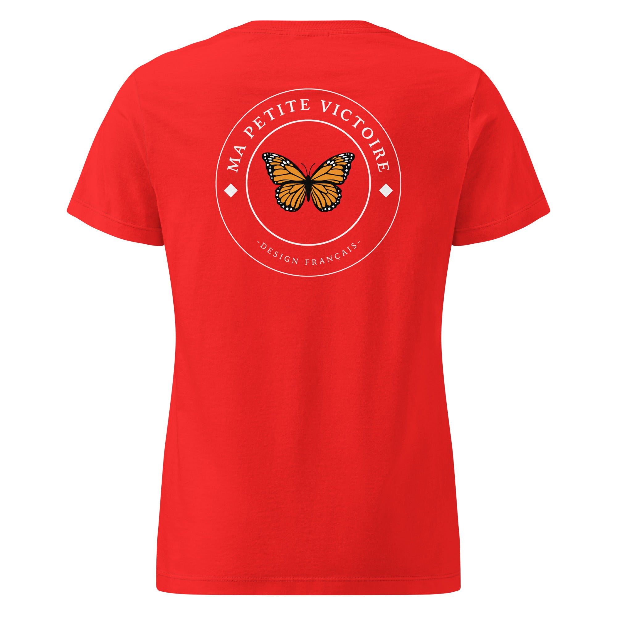 T-shirt femme “Je mérite la paix” rouge – Ma Petite Victoire